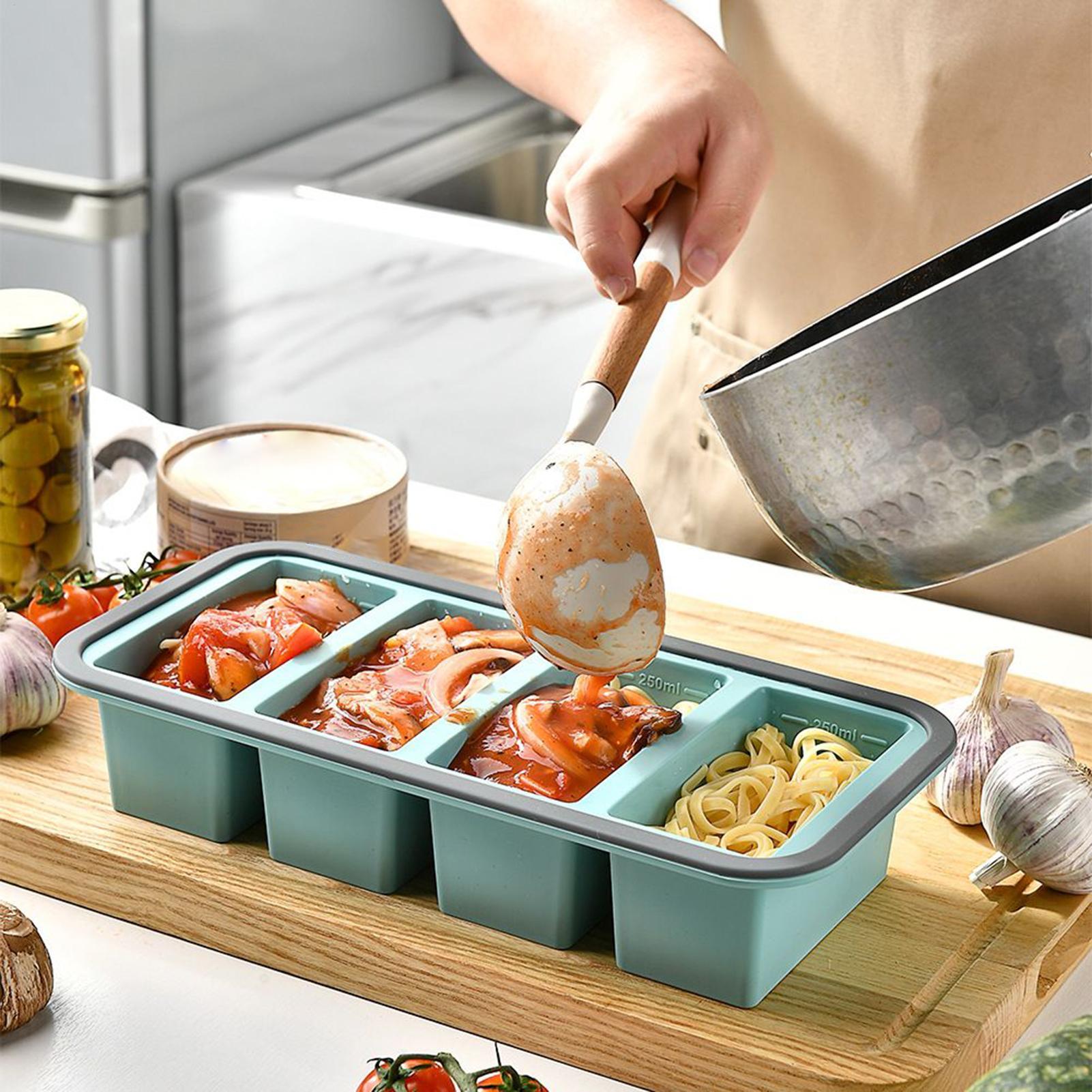 Meal Prep Menu - Molde de silicona para congelador con