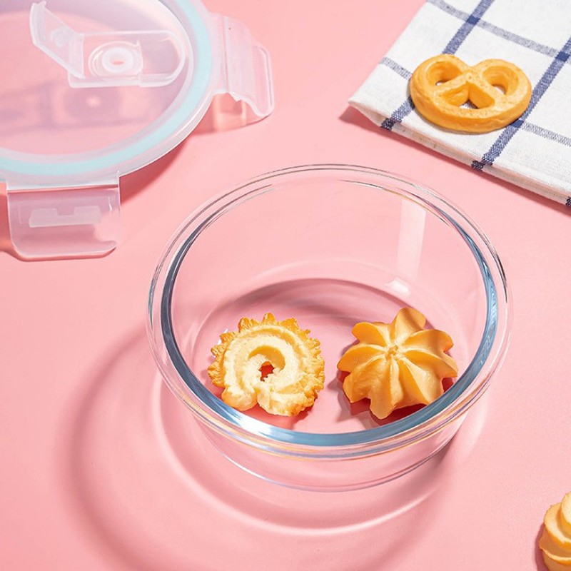 Meal Prep For Office - Lonchera de Vidrio Minimalista para Cocina,
