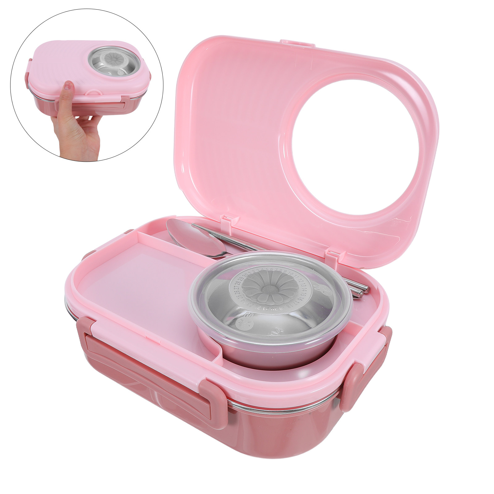 Meal Prep For Office - Lonchera Bento de 3 Compartimentos de