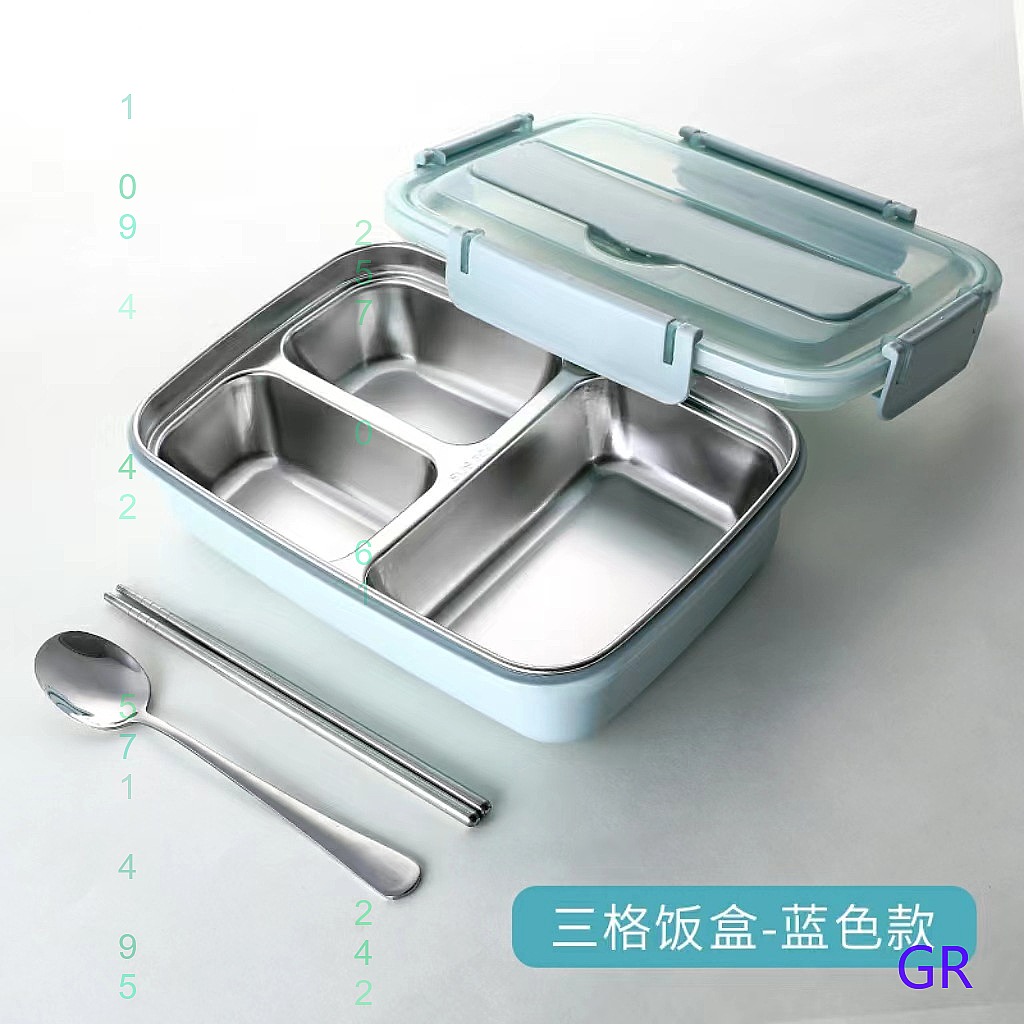 Stainless Bento Box - Lonchera Bento Portátil para Estudiantes, Apta