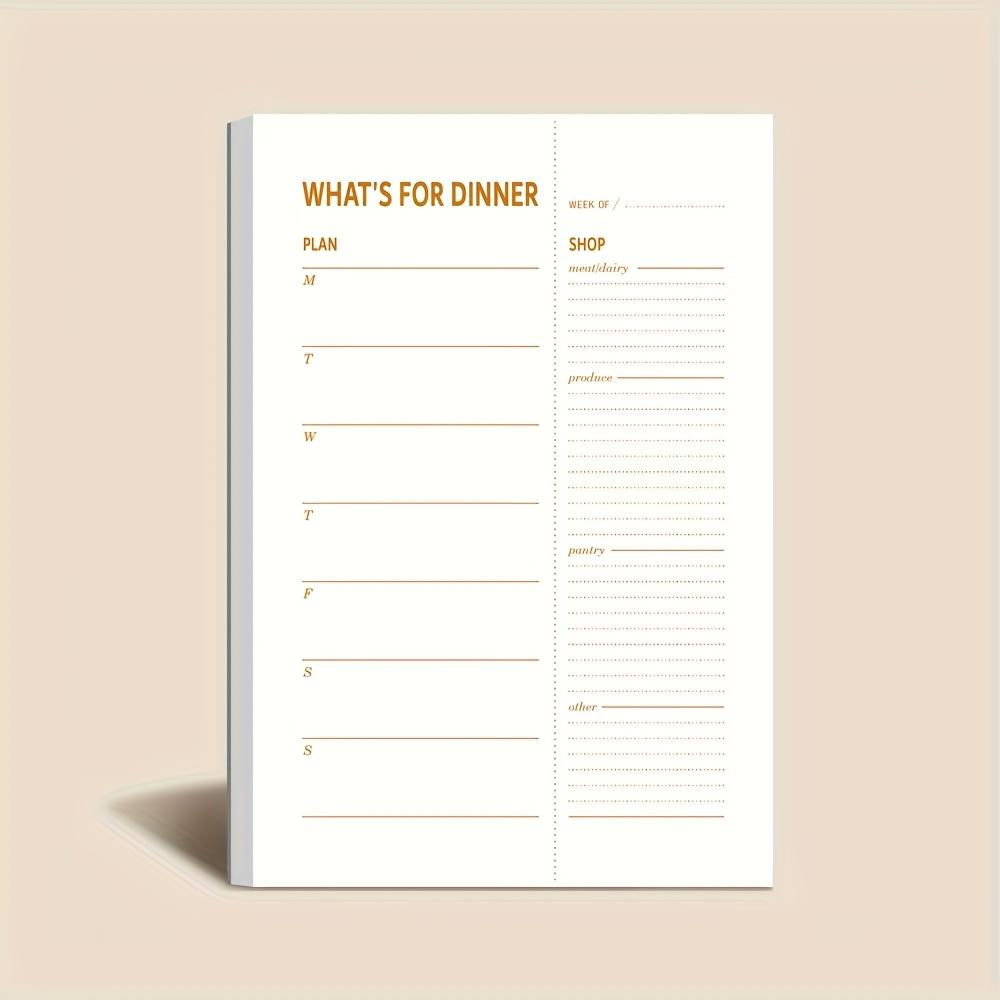 Meal Prep Menu - Cuaderno de Planificación Diaria de Dieta,
