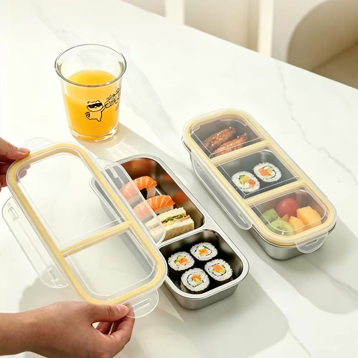 Contenedor de almacenamiento d - Stainless Bento Box reseña y precio