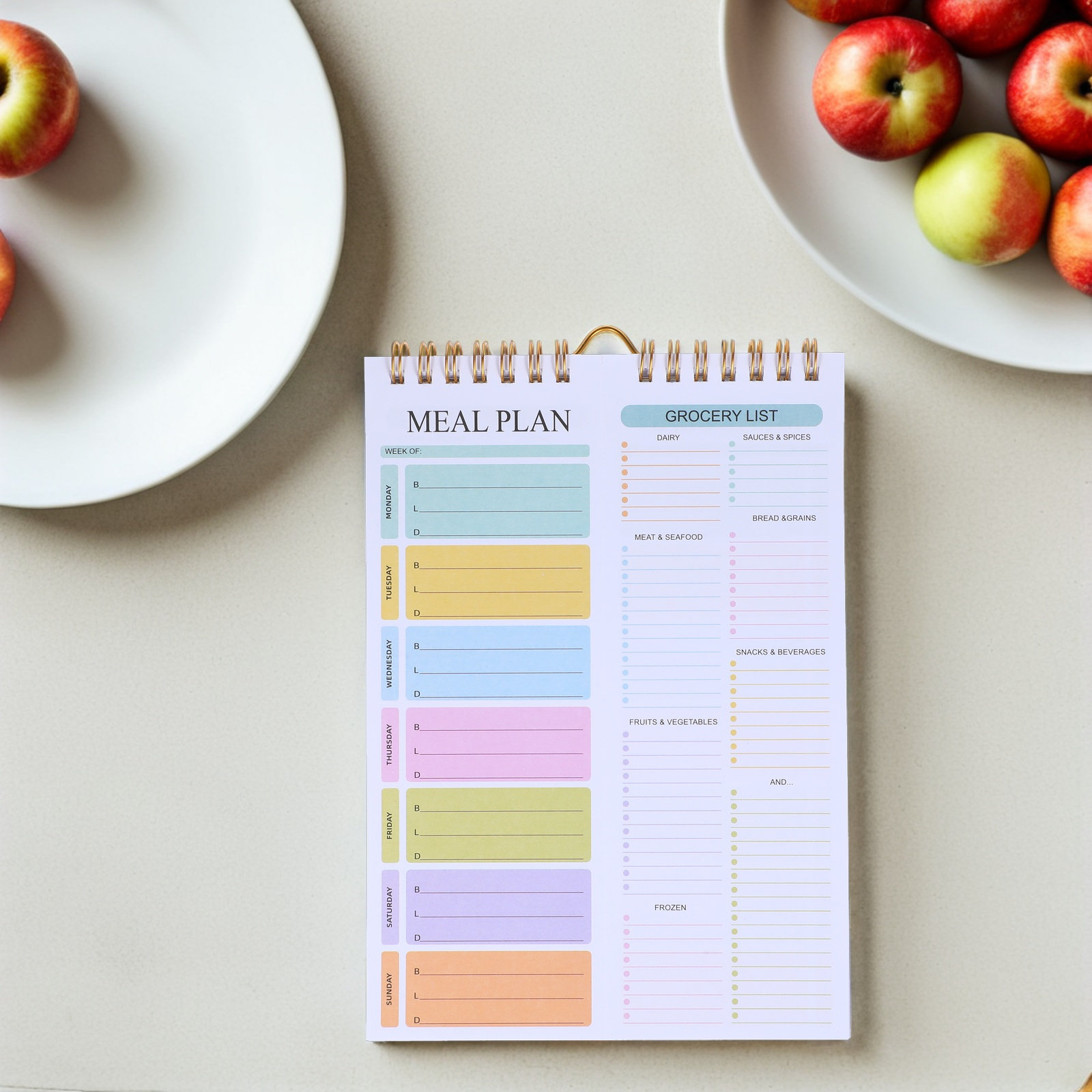 Cuaderno planificador de comid - Meal Prep Menu reseña y precio