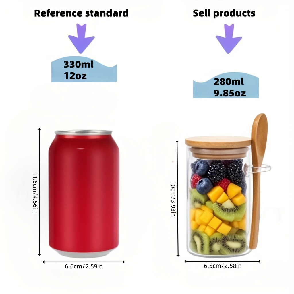 4/8/12 piezas, tazas para desa - Meal Prep Yogurt Containers reseña y precio