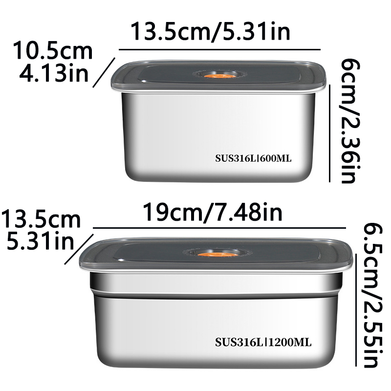 Caja de conservación de alimen - Stainless Bento Box reseña y precio