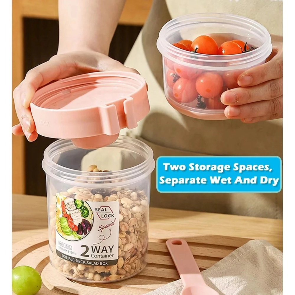 Taza de ensalada portátil, taz - Meal Prep Yogurt Containers reseña y precio