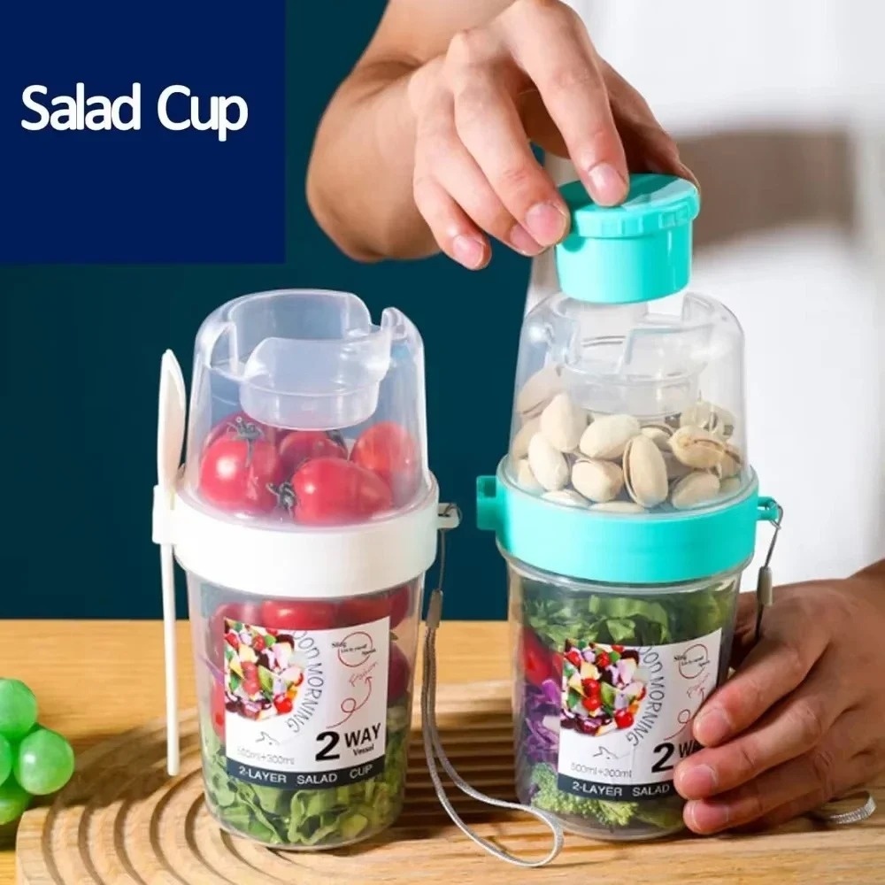 Taza de ensalada portátil, taz - Meal Prep Yogurt Containers reseña y precio