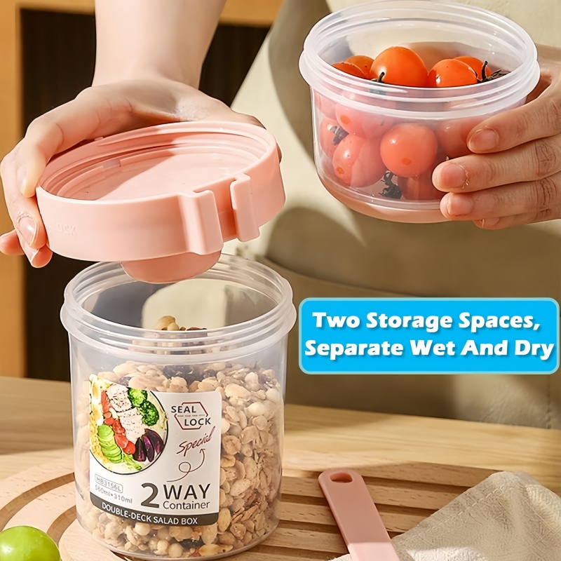 Vaso Portátil para Ensalada, V - Meal Prep Yogurt Containers reseña y precio