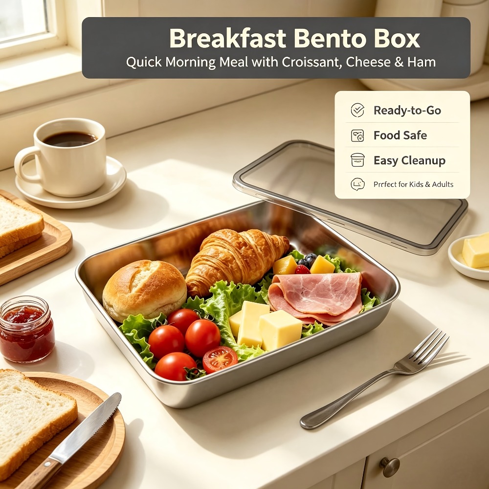 Juego de 6 bandejas de acero i - Meal Prep Menu reseña y precio