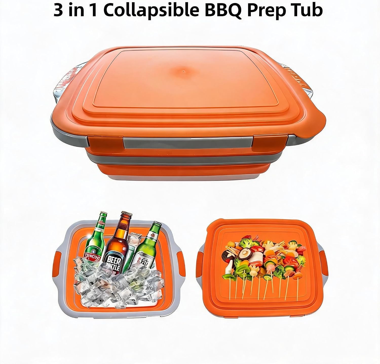 Bandeja Plegable 3 en 1 para P - Meal Prep Menu reseña y precio