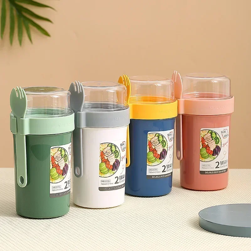 Fiambrera Bento para ensalada, - Meal Prep Yogurt Containers reseña y precio