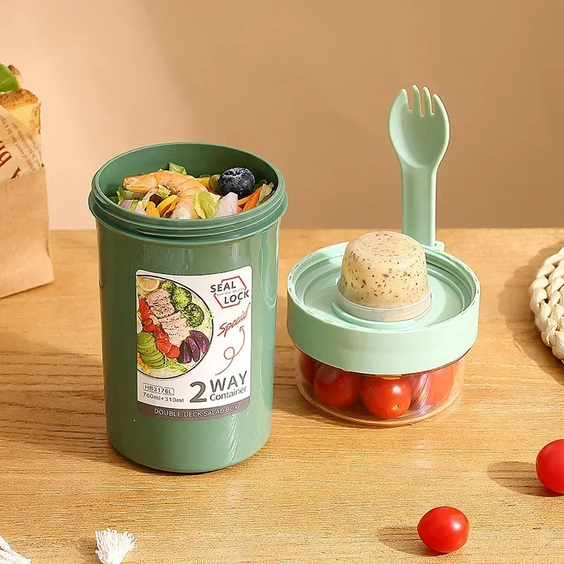 Fiambrera Bento para ensalada, - Meal Prep Yogurt Containers reseña y precio