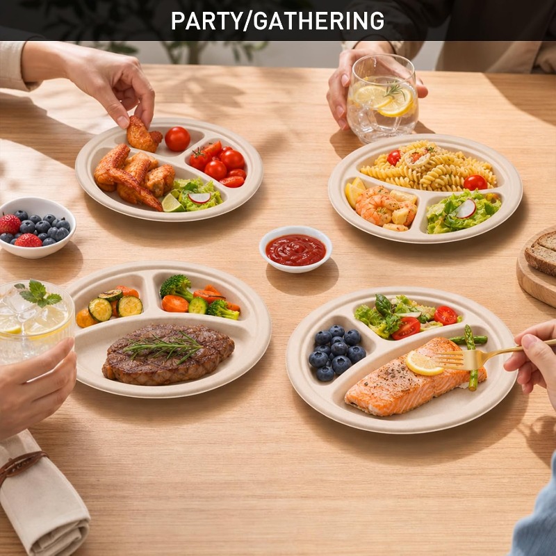 Paquete de 150 Platos Desechab - Meal Prep Menu reseña y precio