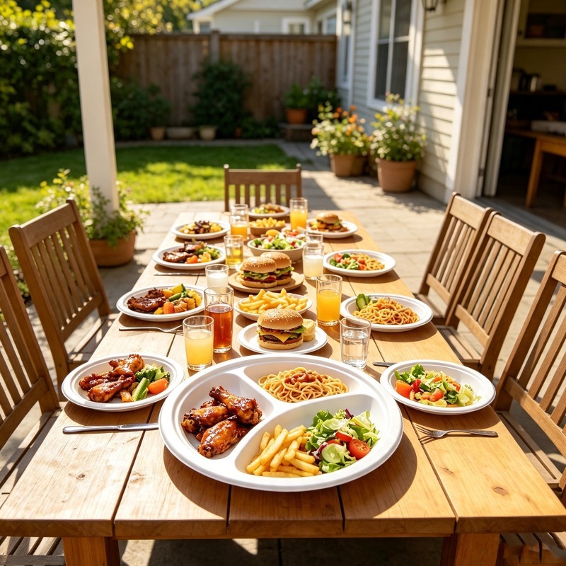 Paquete de 150 Platos Desechab - Meal Prep Menu reseña y precio