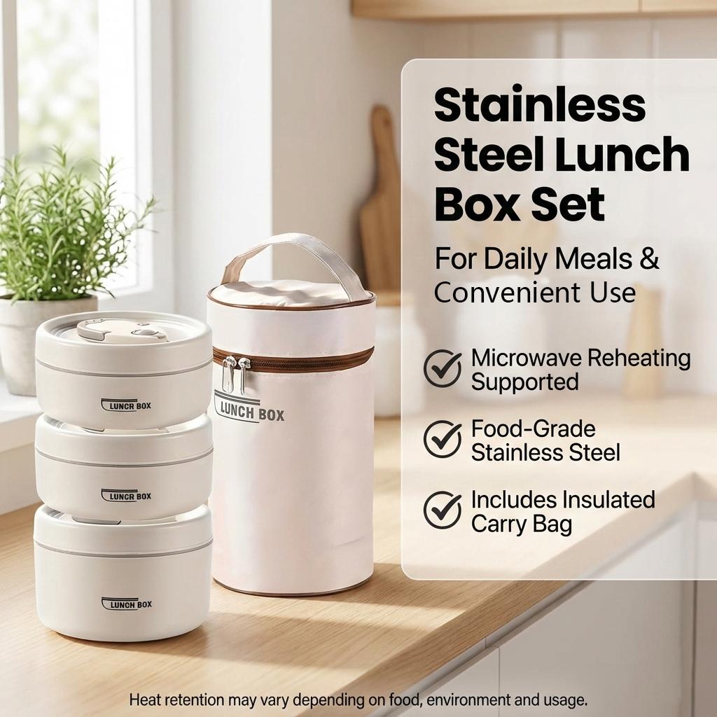 Juego de 3 piezas de loncheras - Meal Prep For Office reseña y precio