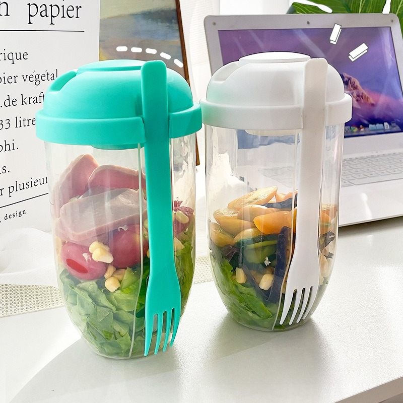 Tazón Portátil para Ensaladas  - Meal Prep Yogurt Containers reseña y precio