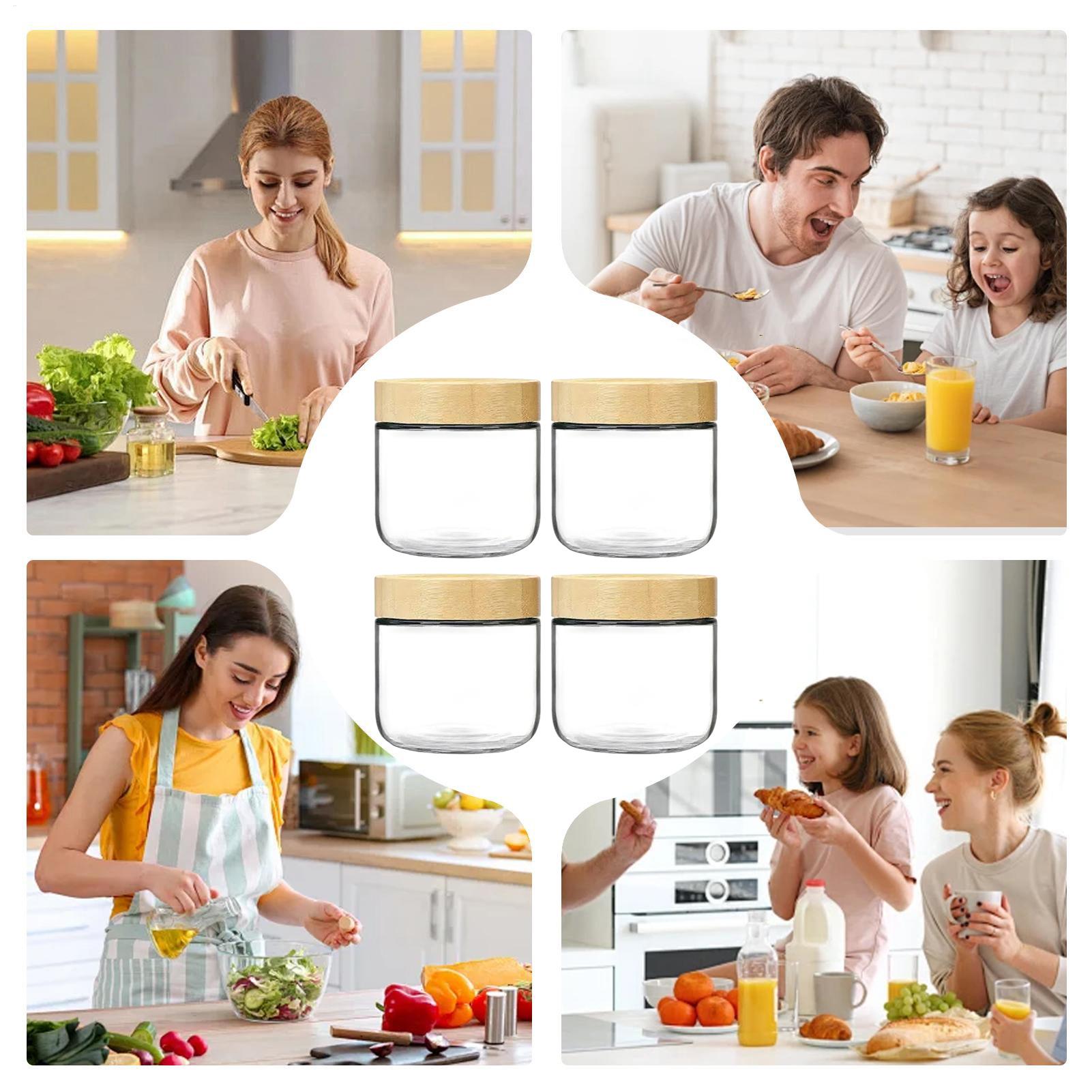 Tarros de vidrio de boca ancha - Meal Prep Yogurt Containers reseña y precio
