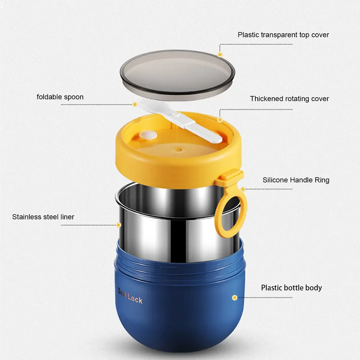 Tazas de desayuno de 600ml/800 - Meal Prep Yogurt Containers reseña y precio