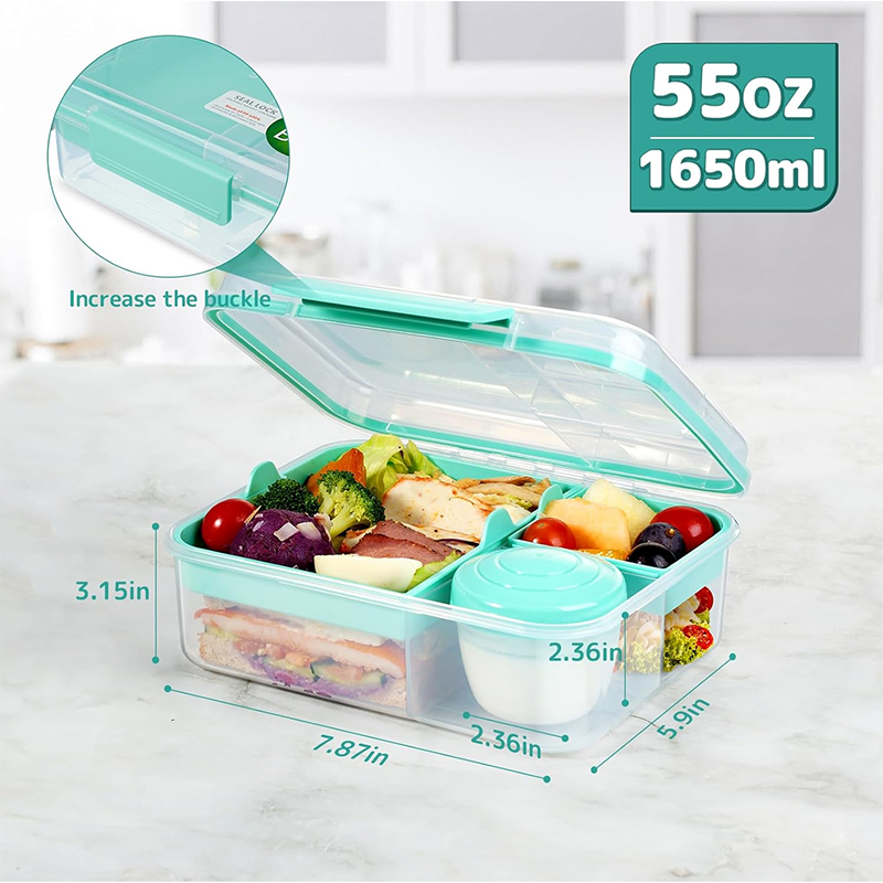 Lonchera Bento de 4 Compartime - Meal Prep Menu reseña y precio