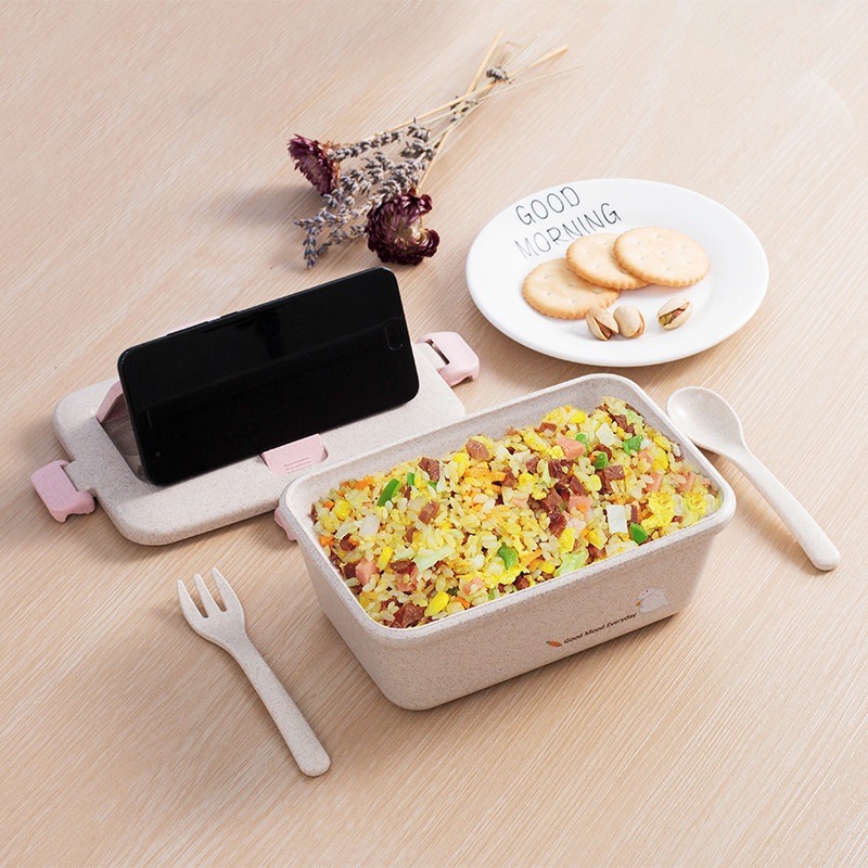 Contenedor Ecológico de Paja d - Meal Prep For Office reseña y precio
