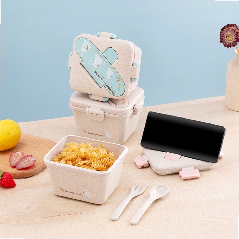Contenedor Ecológico de Paja d - Meal Prep For Office reseña y precio