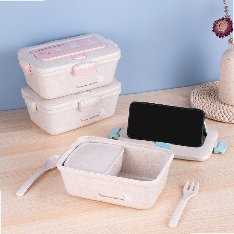 Contenedor Ecológico de Paja d - Meal Prep For Office reseña y precio