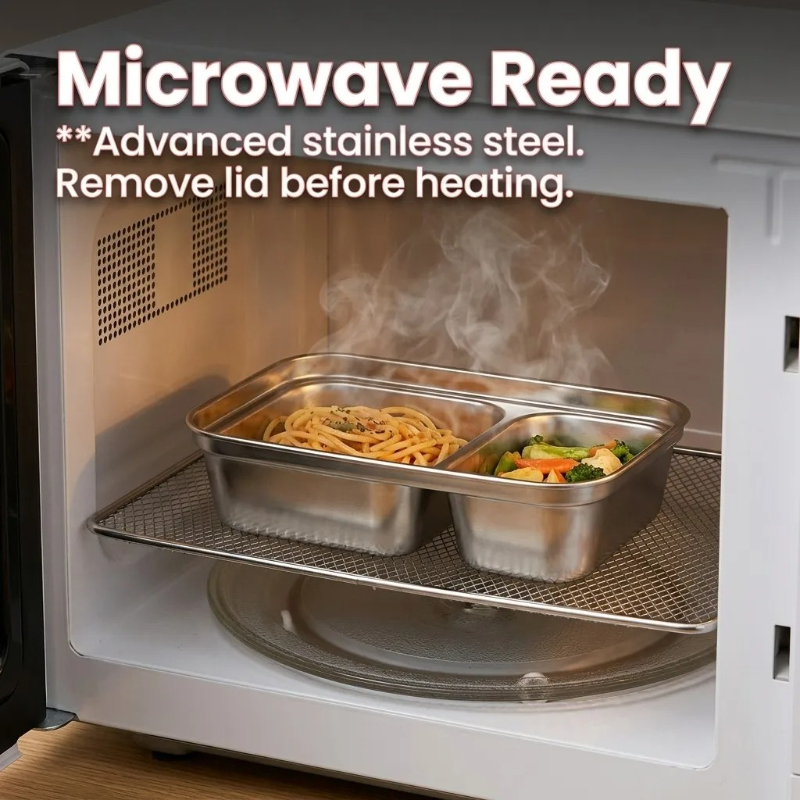 Lonchera de Acero Inoxidable 3 - Meal Prep For Office reseña y precio