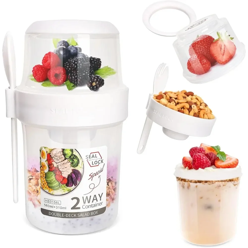 Taza para ensalada, tazas para - Meal Prep Yogurt Containers reseña y precio