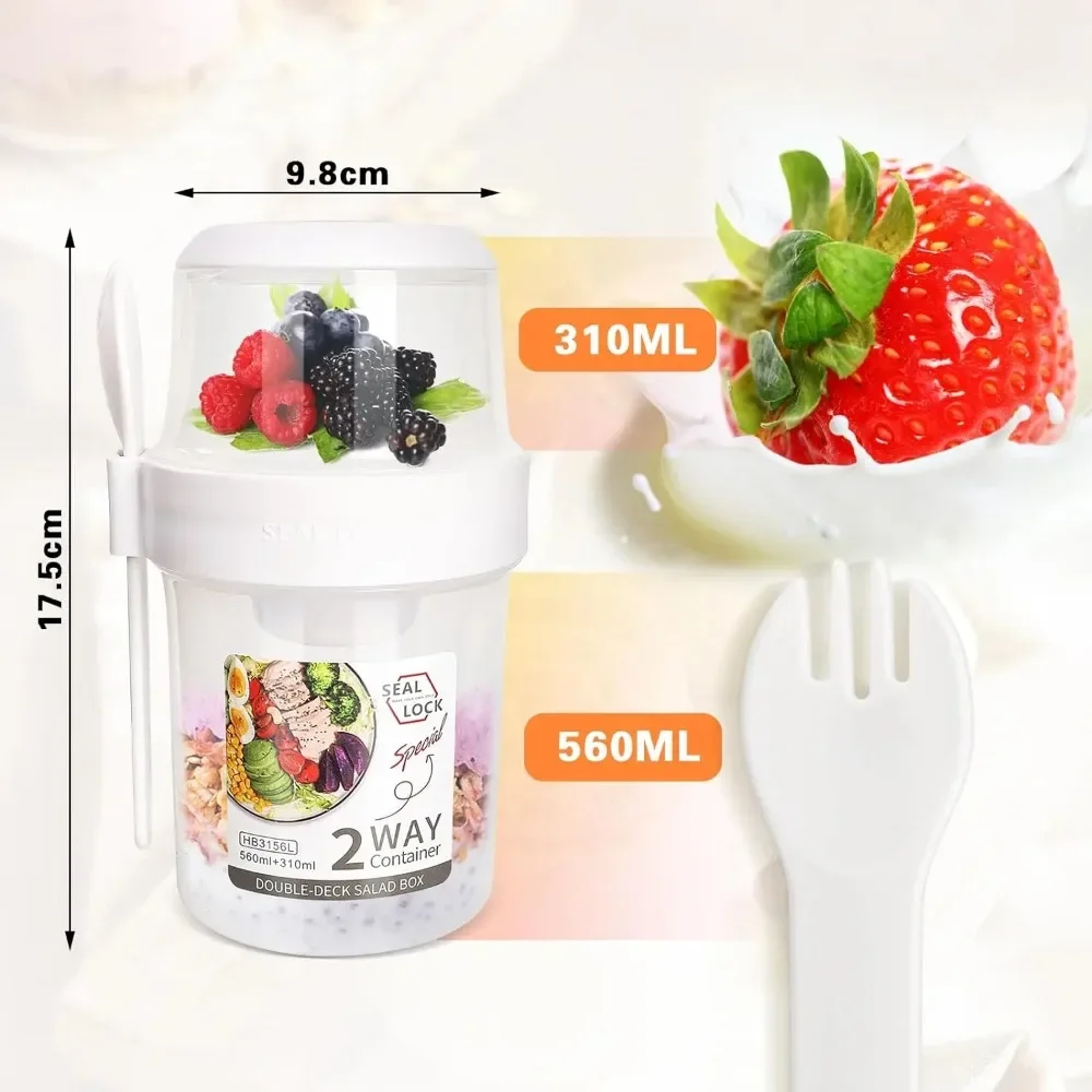 Taza para ensalada, tazas para - Meal Prep Yogurt Containers reseña y precio