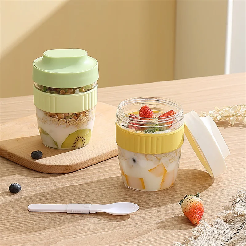 Taza de desayuno portátil de 4 - Meal Prep Yogurt Containers reseña y precio