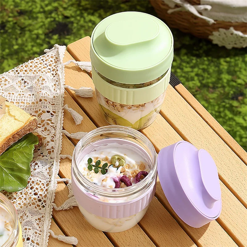 Taza de desayuno portátil de 4 - Meal Prep Yogurt Containers reseña y precio