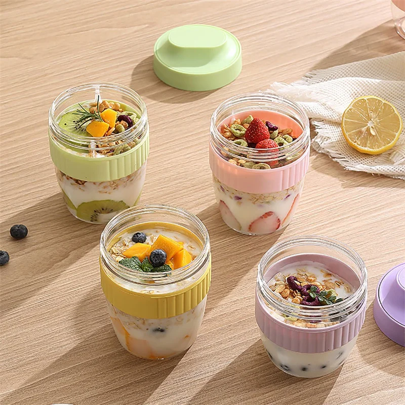 Taza de desayuno portátil de 4 - Meal Prep Yogurt Containers reseña y precio