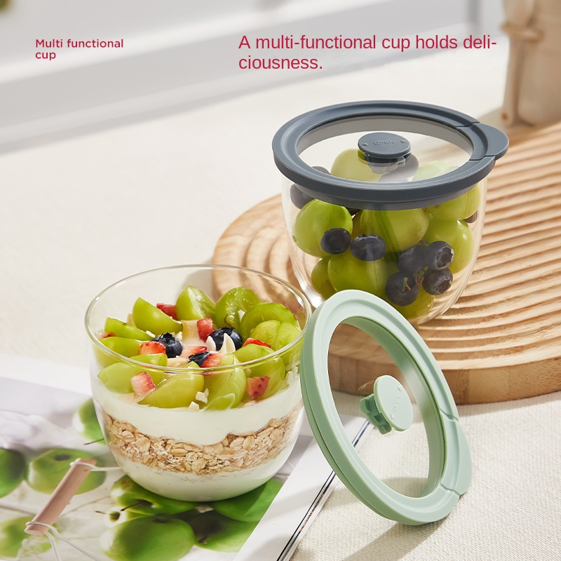 Recipiente de vidrio para aven - Meal Prep Yogurt Containers reseña y precio
