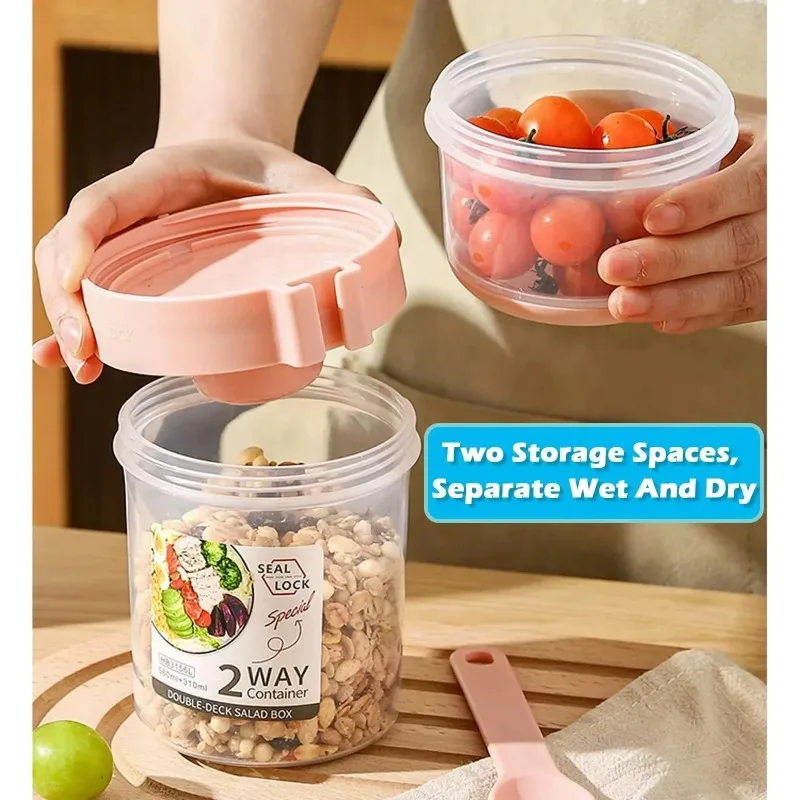 Taza de ensalada portátil, taz - Meal Prep Yogurt Containers reseña y precio