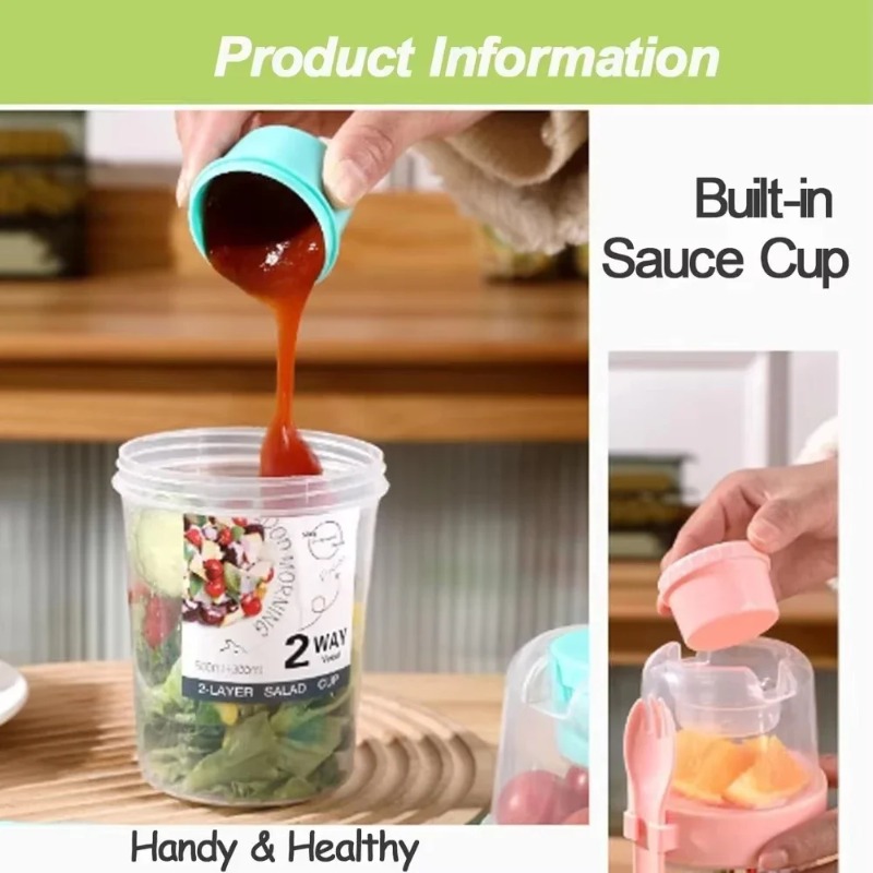 Taza de ensalada portátil, taz - Meal Prep Yogurt Containers reseña y precio
