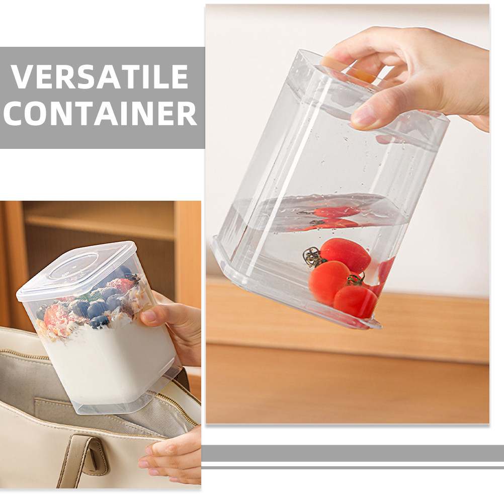 Recipiente de plástico transpa - Meal Prep Yogurt Containers reseña y precio