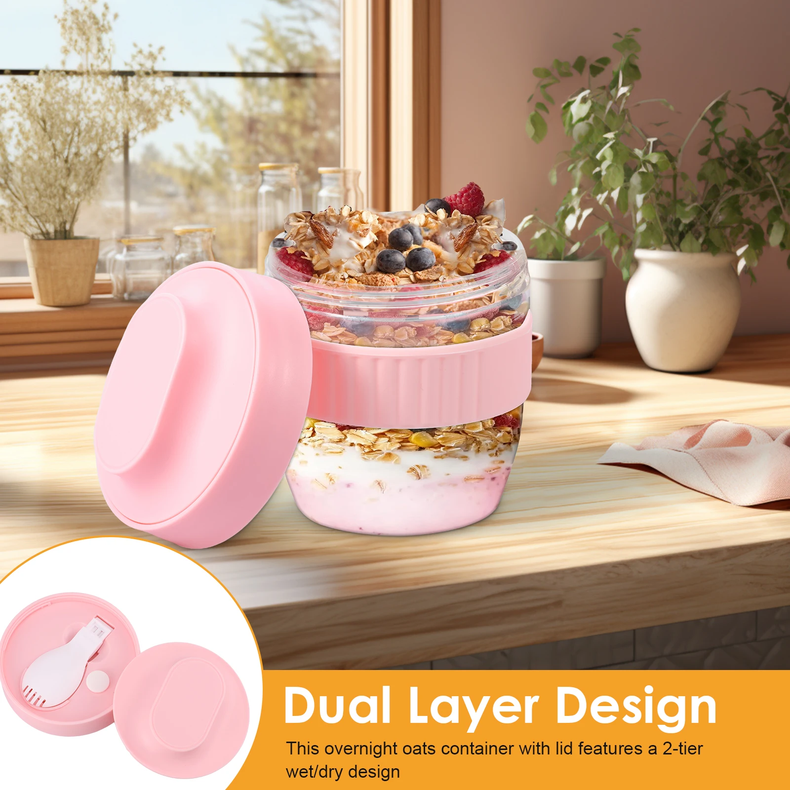 Recipiente de Doble Capa para  - Meal Prep Yogurt Containers reseña y precio