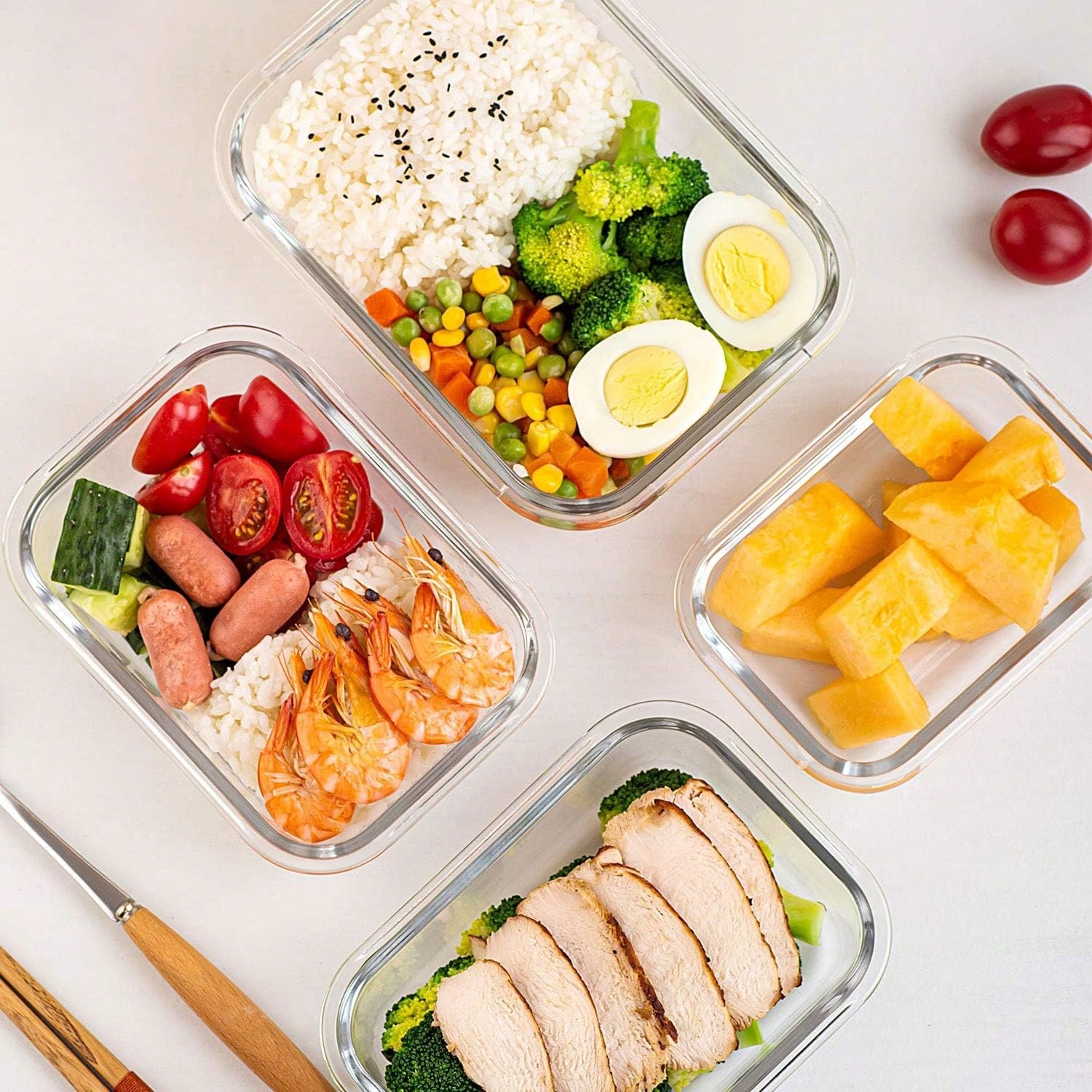 Paquete de 10 Recipientes de V - Meal Prep For Office reseña y precio